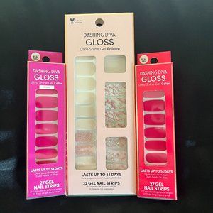 Dashing Diva Gloss Gel Nail Strips - Pink Bundle